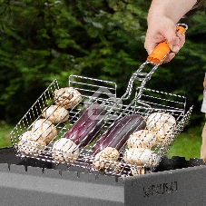 Решетка-гриль 260х320х65 мм, объемная, хромир., Camping Palisad