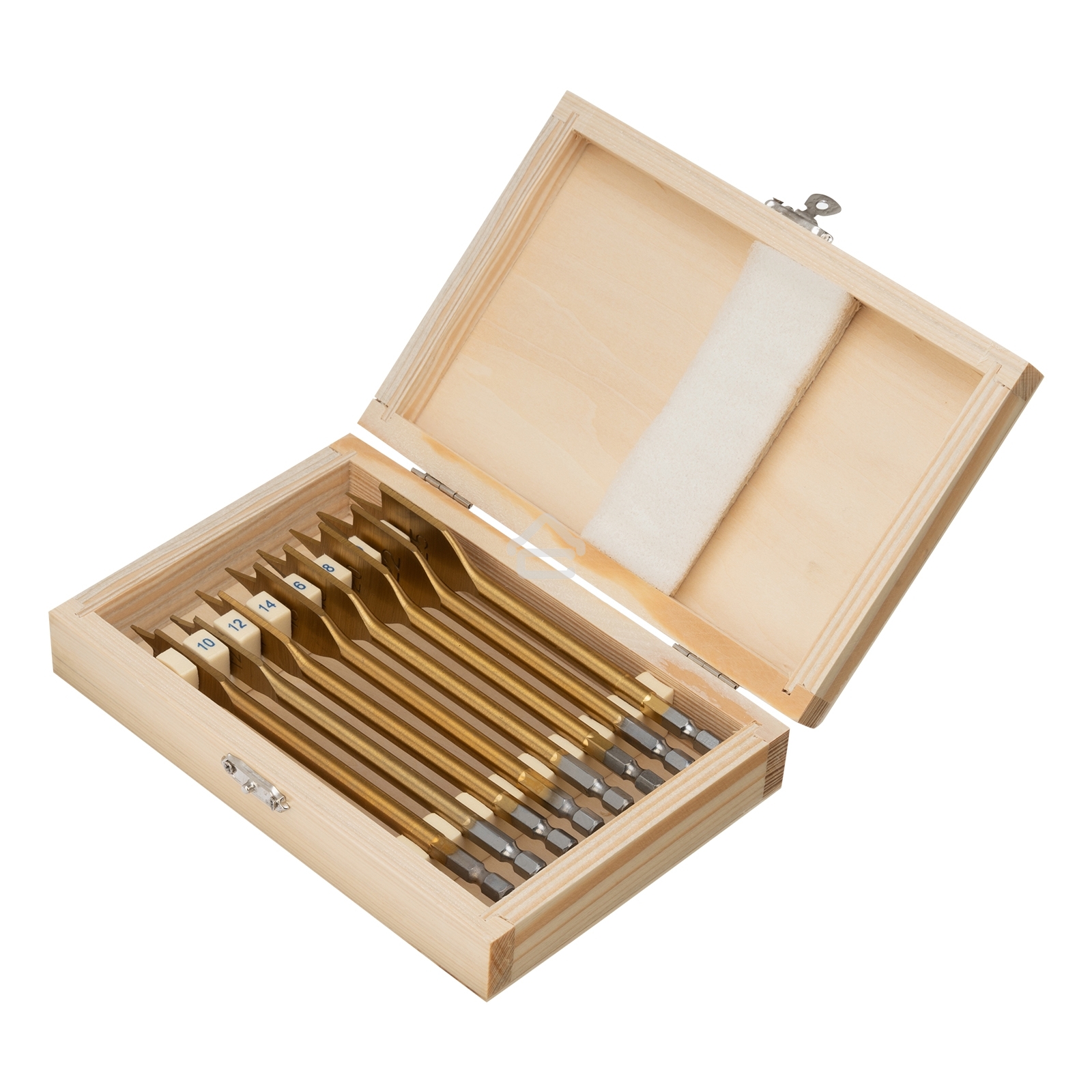 Набор сверл Matrix перовых по дереву, 10-12-14-16-18-20-22-25 мм 8 шт дерев,