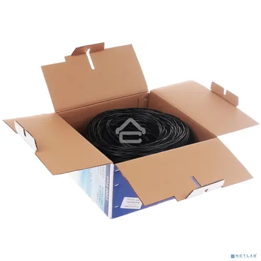 Кабель SkyNet Premium UTP outdoor 4x2x0,51, медный, FLUKE TEST, кат.5e, однож., 305 м, box, черный