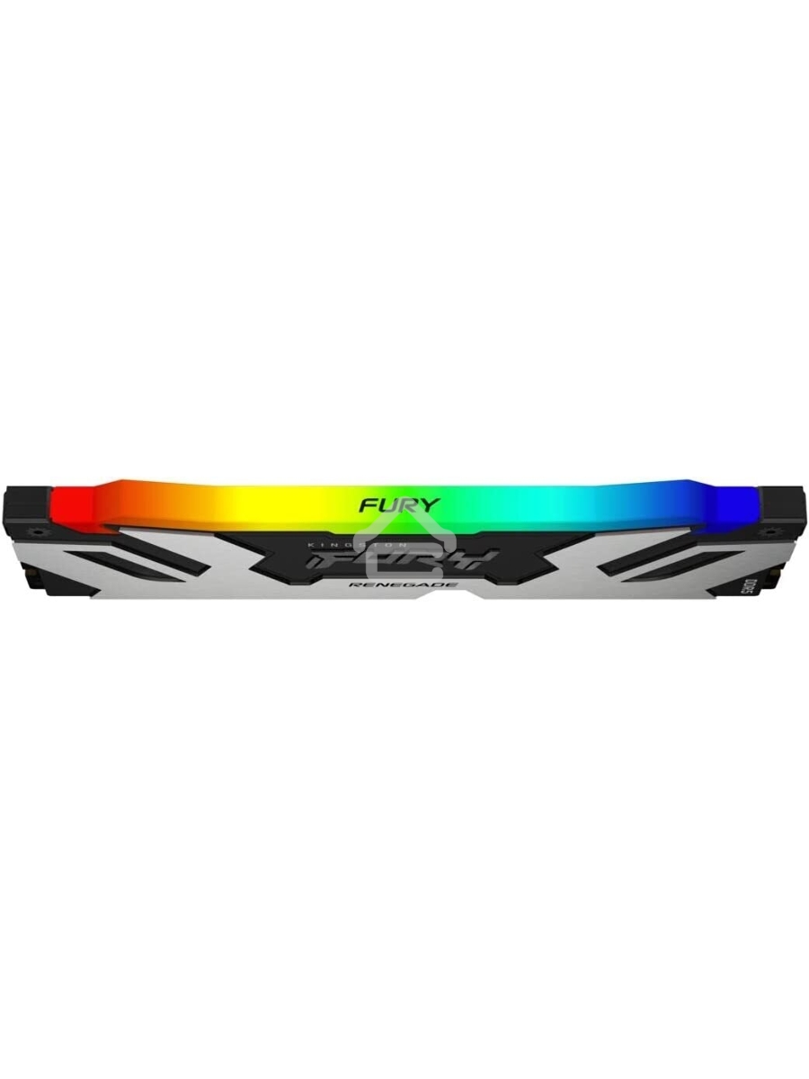 Оперативная память Kingston Fury Renegade, DDR5, 16GB (1x16GB), 6400MHz, CL32, DIMM, с радиатором, RGB, серебристый/черный