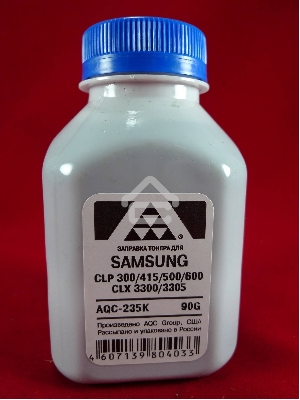 Тонер SAMSUNG CLP 300/315/320/325/360/415/500/510/600/610/660/CLX3300/3305 Black, (фл.90г.) AQC фас. Россия