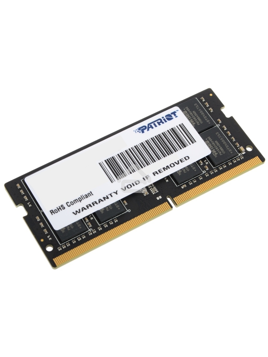 Оперативная память Patriot Signature, DDR4, 32GB (1x32 GB), 2666 MHz, CL19, SO-DIMM