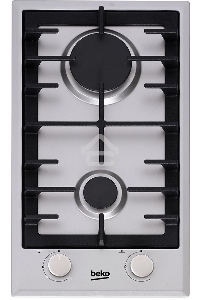 Встраиваемая газовая варочная поверхность Beko HDCG 32221 FX, Нержавеющая сталь