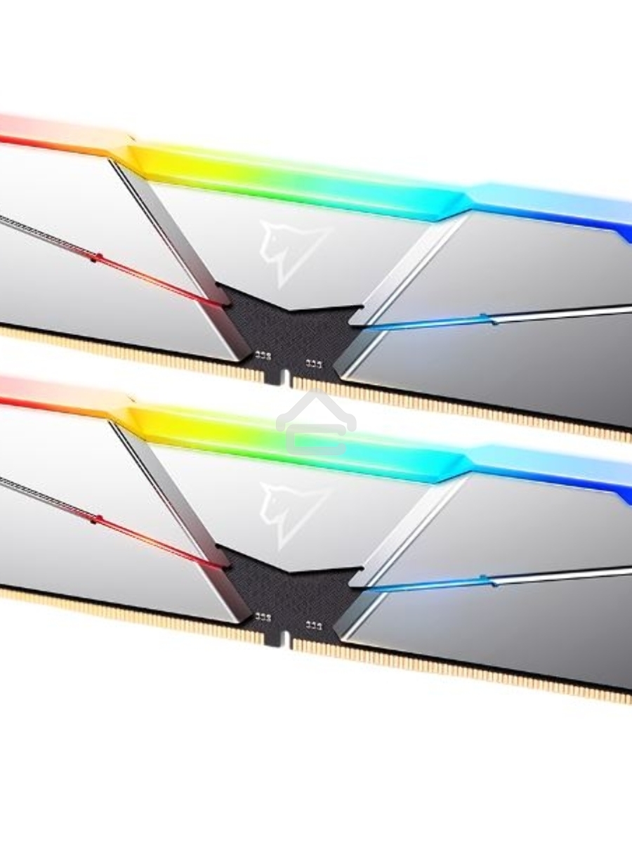 Оперативная память NETAC Shadow, DDR5, 32GB (2x16 GB), 4800 MHz, CL40, DIMM, радиатор, RGB, серебристый