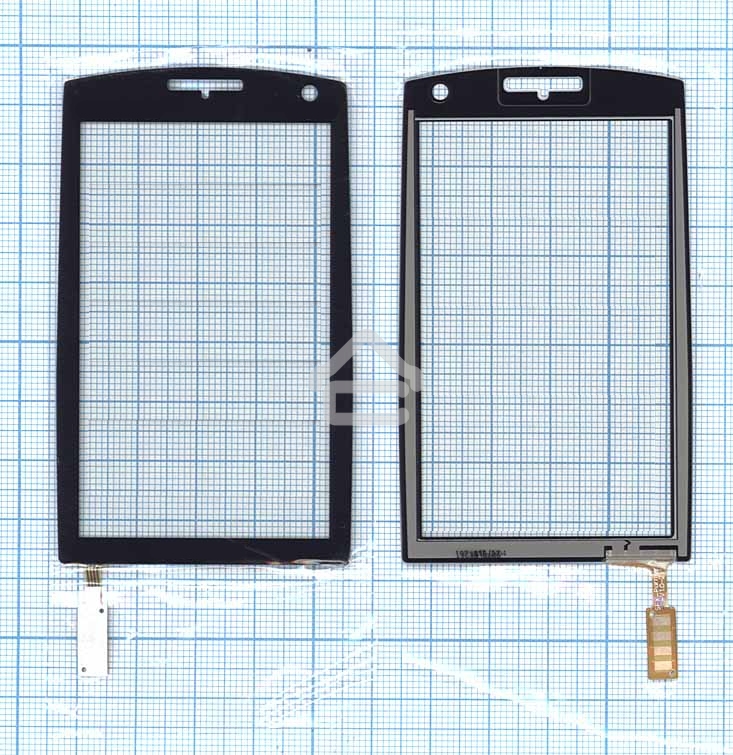 Сенсорное стекло (тачскрин) для Philips Xenium X815, черное