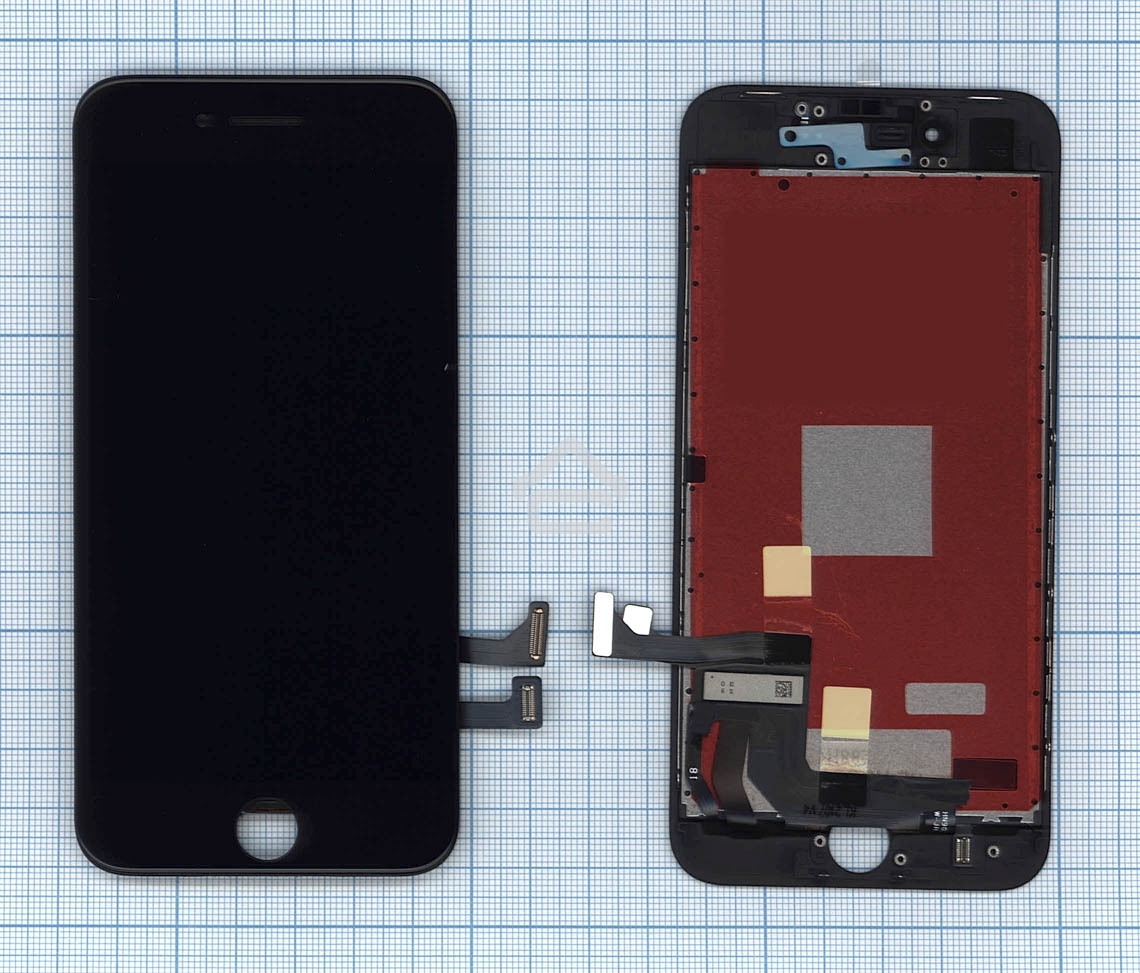 Дисплей для iPhone 8 в сборе с тачскрином (Incell MX) черный в сборе с рамкой