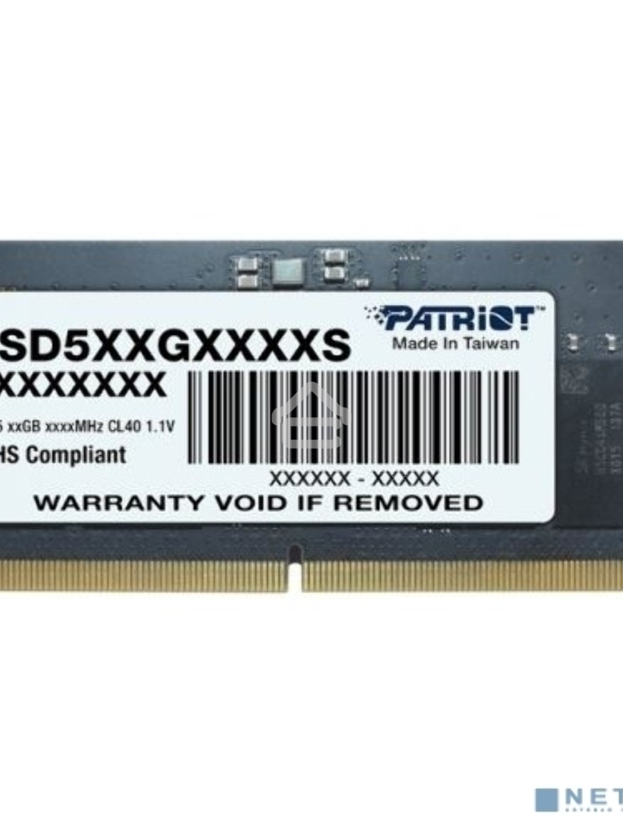 Оперативная память Patriot, DDR5, 8GB (1x8 GB), 4800 MHz, CL40, SO-DIMM