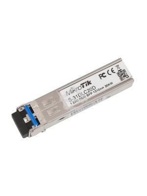 Трансивер Mikrotik S-31DLC20D SFP module 1.25G SM 20km 1310nm
