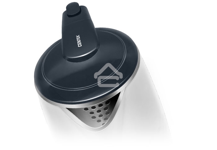 Чайник Centek CT-0025 (White) металл 1.8л, 1800W, двойные стенки, кнопка вкл. на ручке