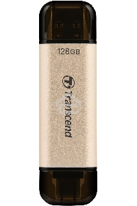 Флеш диск Transcend USB 128GB, JETFLASH USB3.2, TLC, High Speed, Type-C и Type A  (420/400 МБ/с)