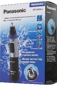 Триммер Panasonic ER-GN30-K черный/серебристый (насадок в компл:1шт)