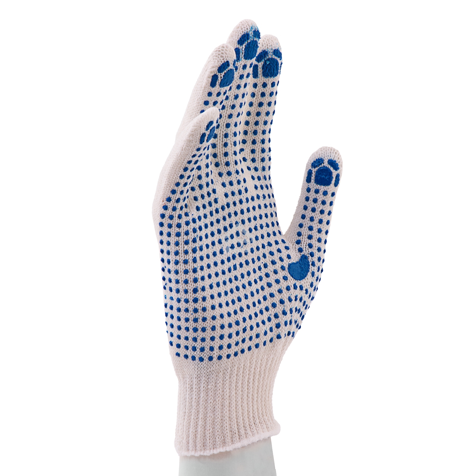 Перчатки трикотажные, с ПВХ точкой, 10 класс Россия