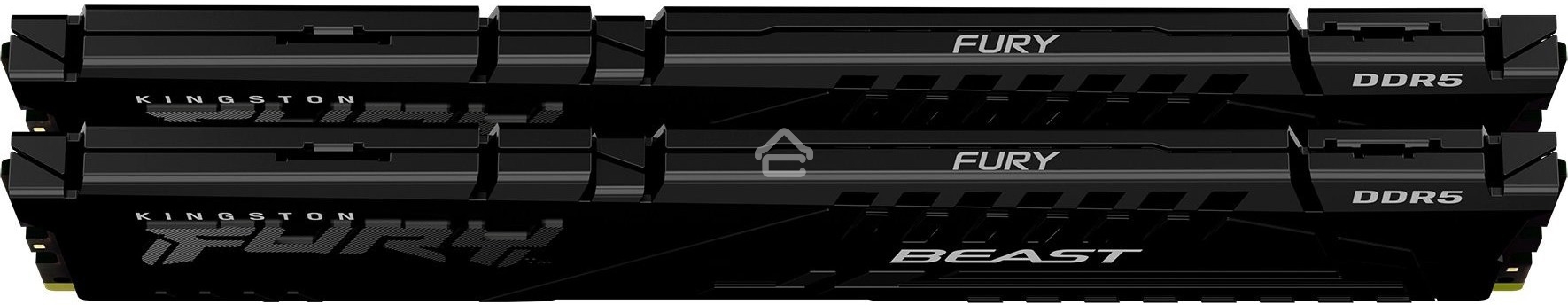 Оперативная память Kingston Fury Beast, DDR5, 64GB (2x32GB), 5600MHz, CL40, DIMM, радиатор, черный