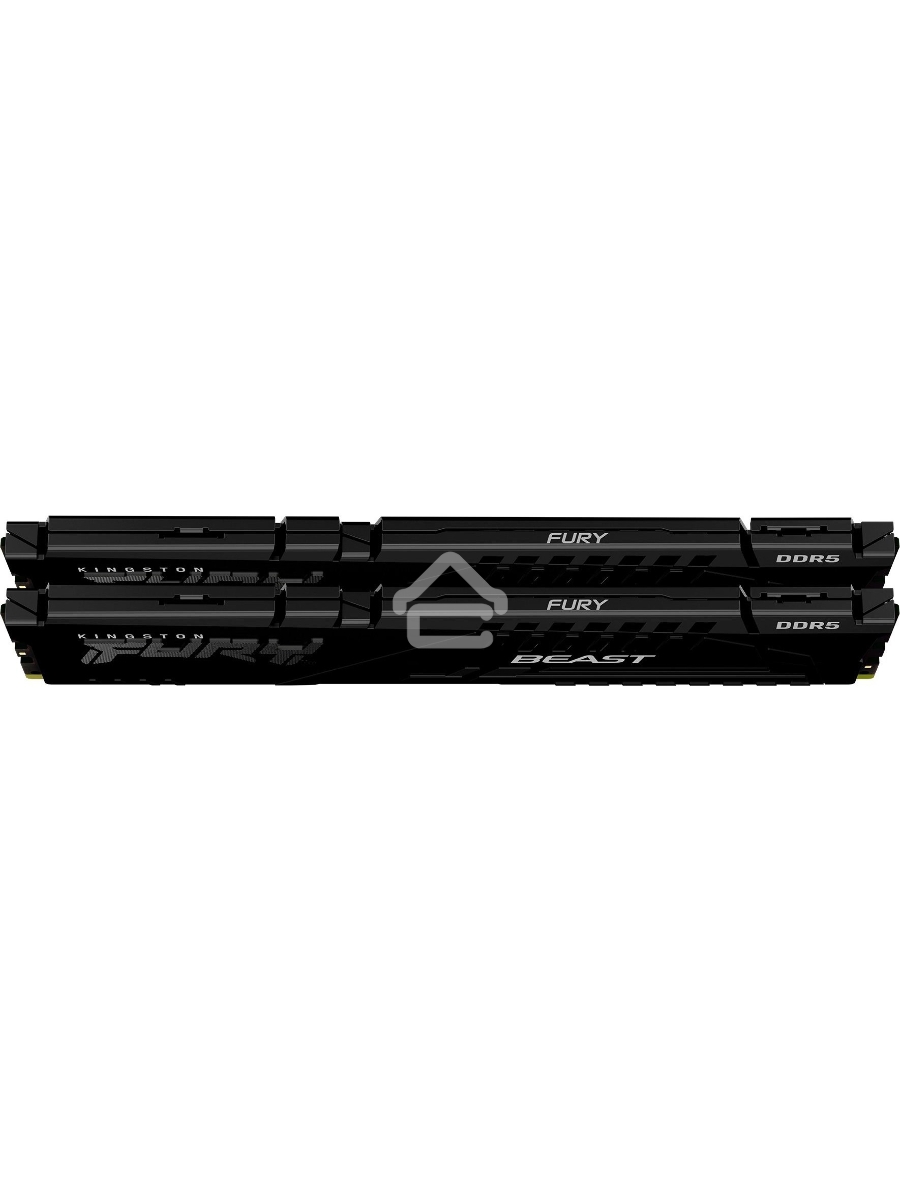 Оперативная память Kingston Fury Beast, DDR5, 64GB (2x32GB), 5600MHz, CL40, DIMM, радиатор, чёрный