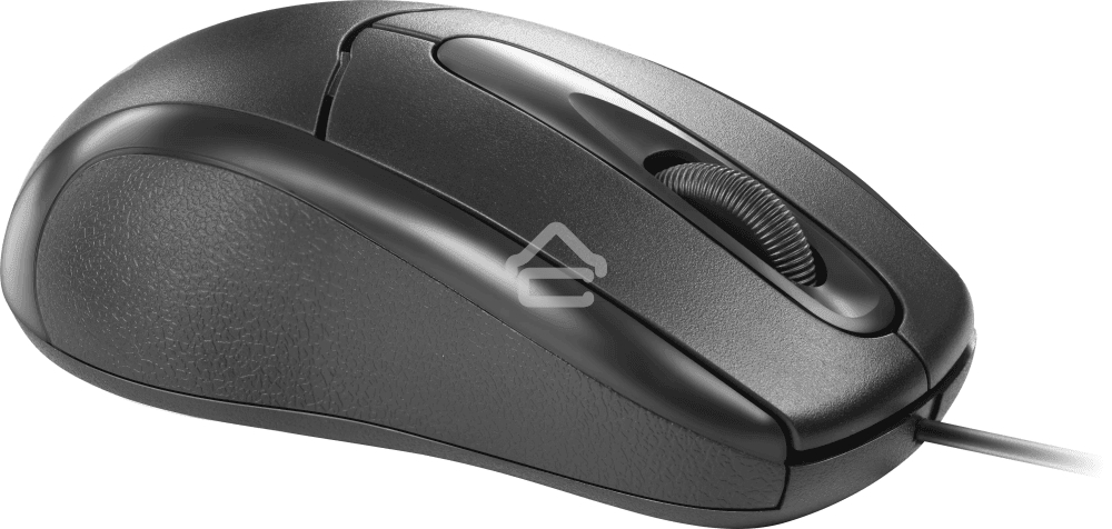 Мышь проводная Defender Standard MB-580 черный, 1000 dpi, USB, кнопки - 3