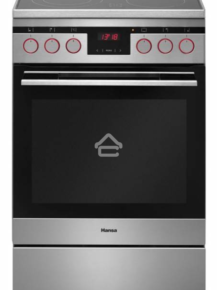 Плита электрическая Hansa FCCX58225 серебристый, конфорок 4 шт, духовка 65 л, 50 см x 85 см x 60 см