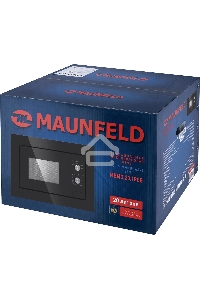 Микроволновая печь встраиваемая Maunfeld MBMO.20.1PGB черный, 20 л, 800 Вт, переключатели - поворотный механизм