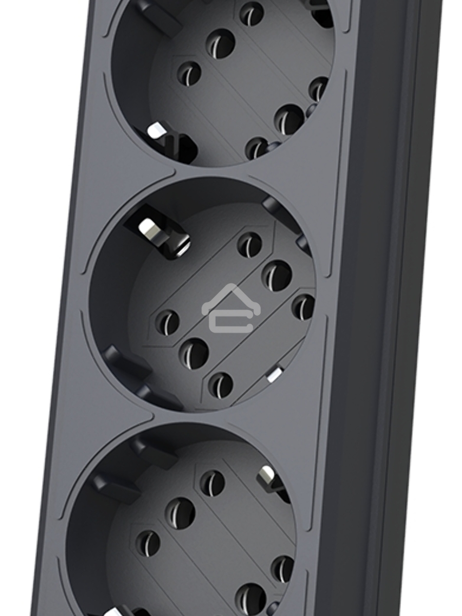 Сетевой фильтр Pilot sG-Max 5 outlets (GP), 15А/3.3 kVt, automatic circuit-breaker, 1.8 m, gfaphite