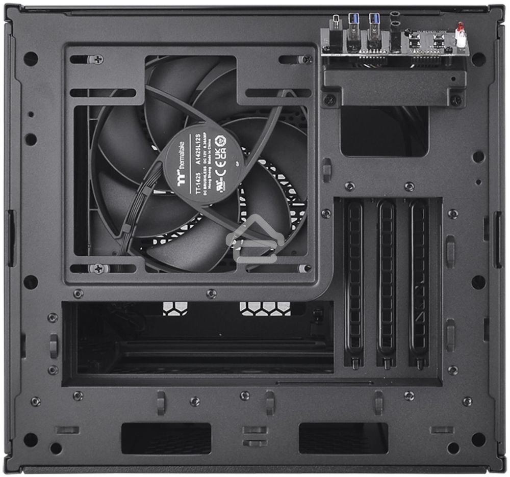 Компьютерный корпус Thermaltake The Tower 200 черный без БП miniITX 11x120мм 5x140мм 2xUSB 3.0 audio bott PSU