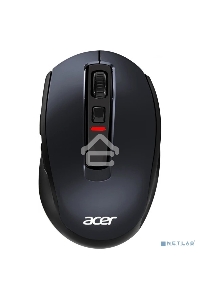 Мышь беспроводная Acer OMR070 черный, 1600 dpi, радиоканал, Bluetooth, USB, кнопки - 6