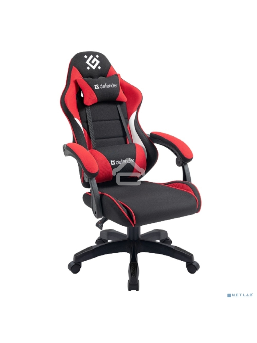 Кресло игровое Defender Sorrento Черный/Красный, класс 3, ткань