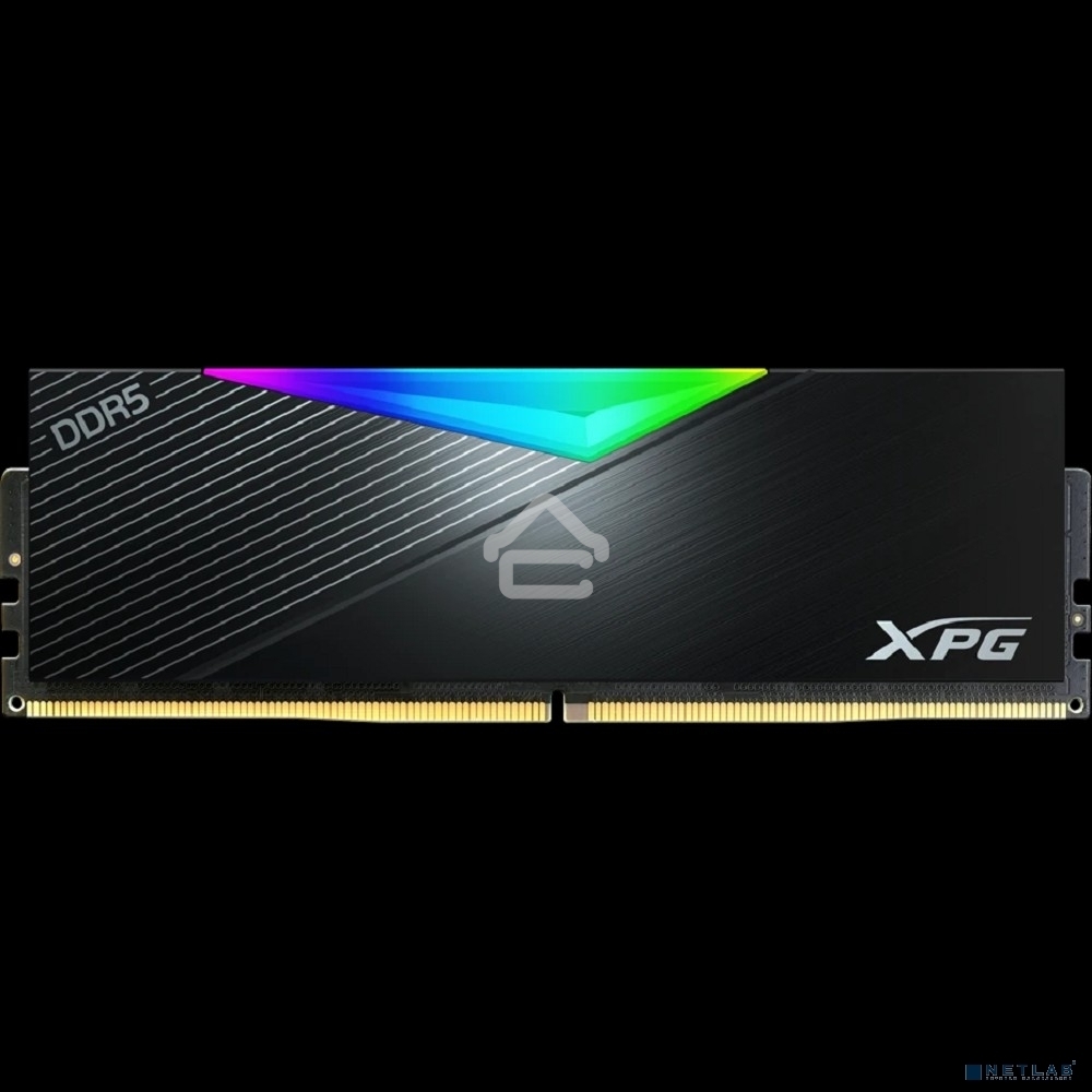 Оперативная память XPG Lancer, DDR5, 32Gb (2x16Gb), 6400MHz, CL32, DIMM, с радиаторами, RGB, черный