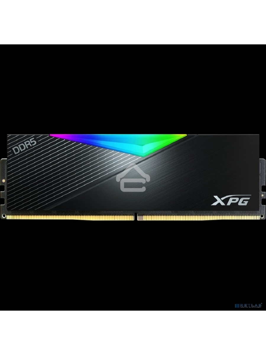 Оперативная память XPG Lancer, DDR5, 32GB (2x16GB), 6400MHz, CL32, DIMM, с радиаторами, RGB, черный