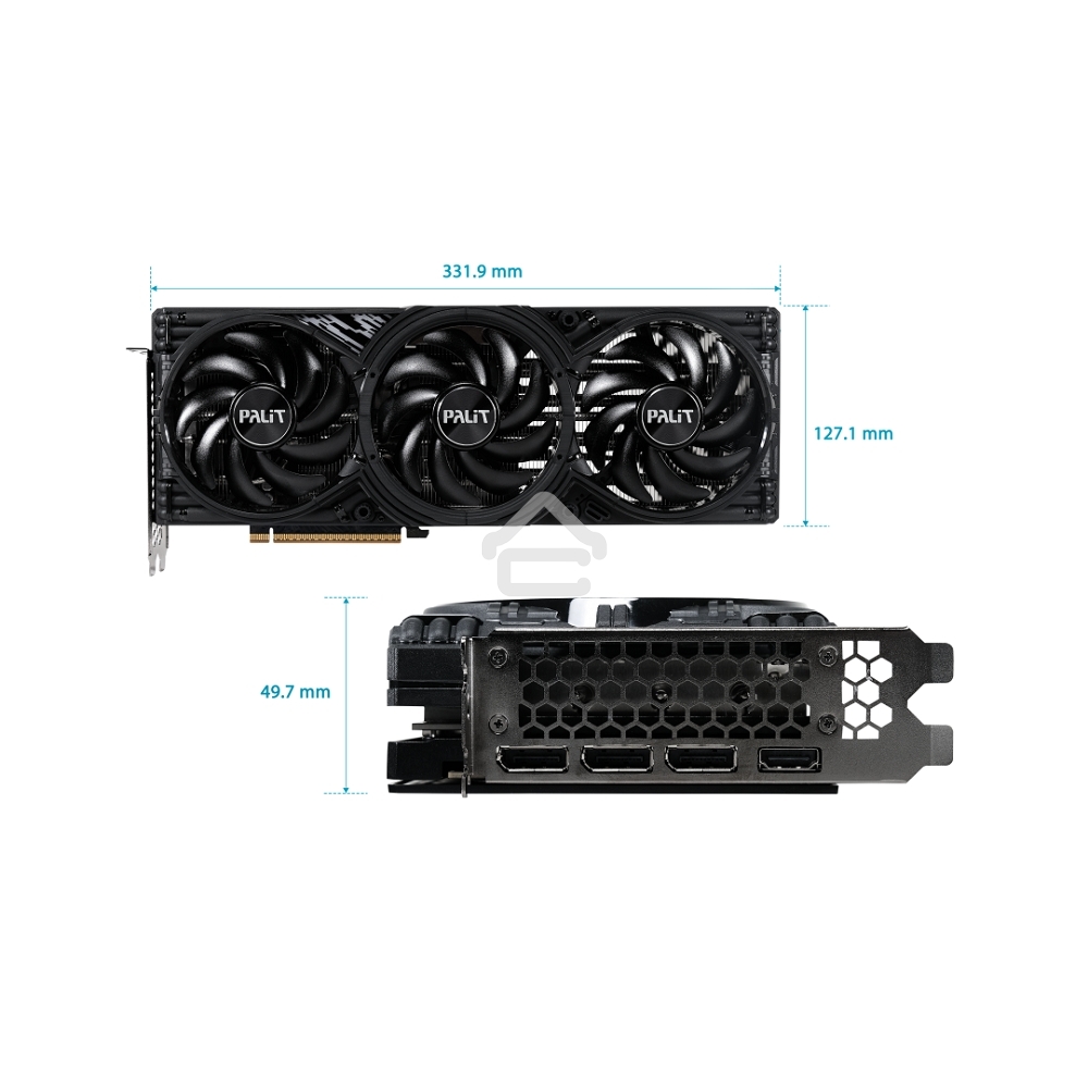 Видеокарта Palit PA-RTX5070 GAMINGPRO-S OC 12GB RTX5070 12Gb 192bit GDDR7 2325/28000 HDMIx1 DPx3 HDCP Ret
