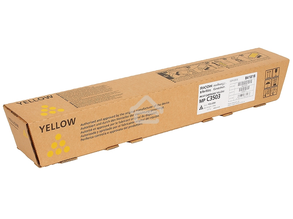Картридж лазерный тип MP C3503 желтый для Ricoh Aficio MPC3003/3503 (18000стр)