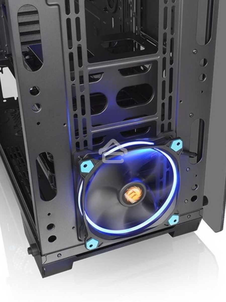 Корпус View 71 TG (840574) CA-1I7-00F1WN-00 /Black/Win/SPCC/Tempered Glass*4/Color Box/Riing 140mm Blue Fan*2