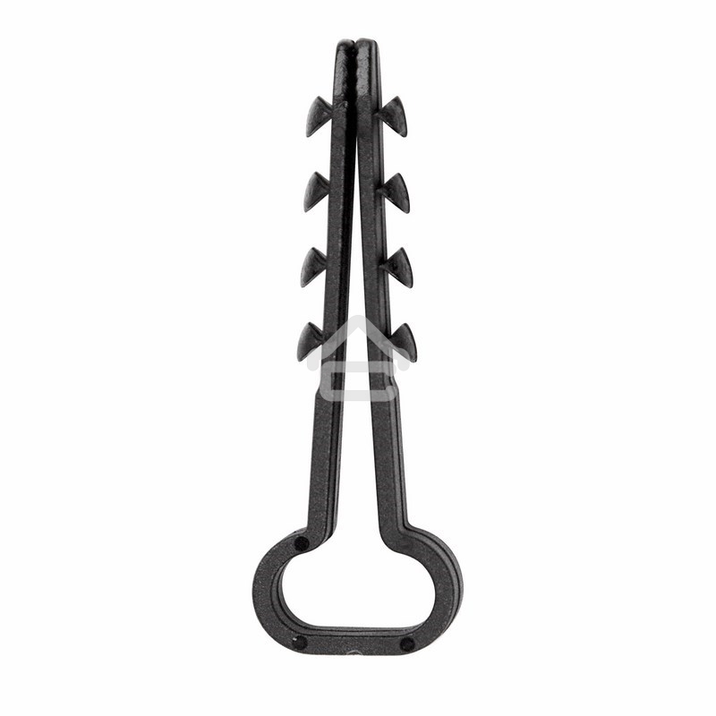 Дюбель-хомут нейлоновый прямоугольный Rexant 6-12 мм, черный, упаковка 100 шт.