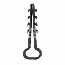 Дюбель-хомут нейлоновый прямоугольный Rexant 6-12 мм, черный, упаковка 100 шт.