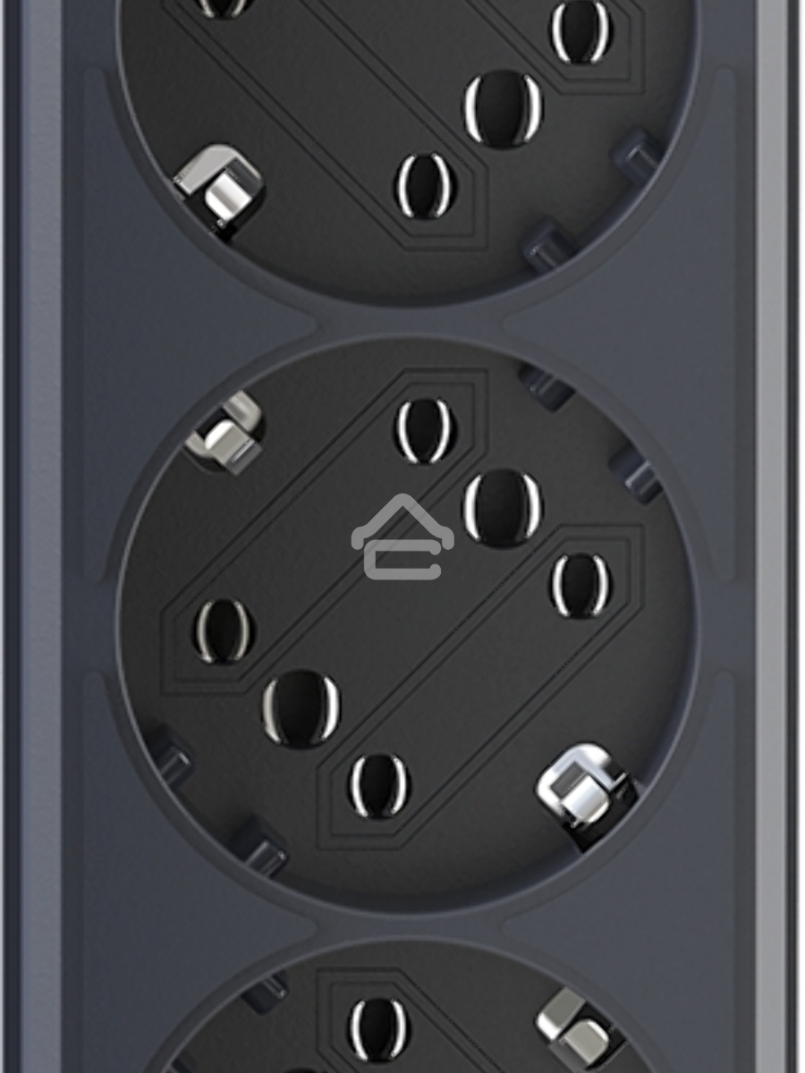 Сетевой фильтр Pilot sG-Max 5 outlets (GP), 15А/3.3 kVt, automatic circuit-breaker, 1.8 m, gfaphite