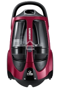 Пылесос Samsung VCC885FH3P красный, 430/2200 Вт, уборка сухая, пылесборник двойная камера 2л