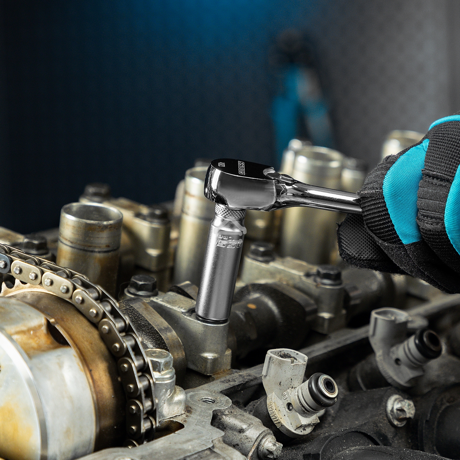 Ключ-трещотка Gross 1/4