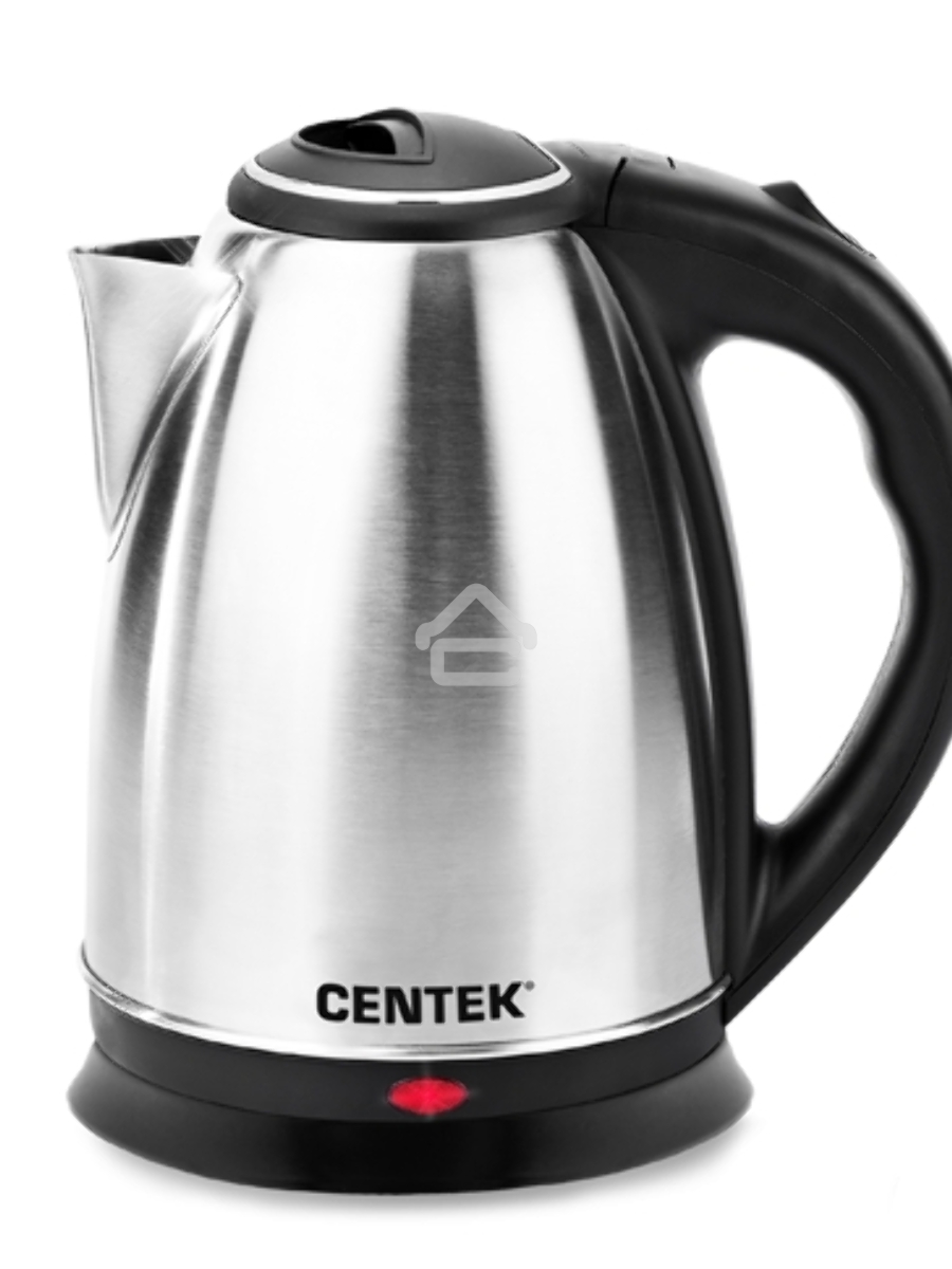 Чайник Centek CT-0035 (матовый) металл 1,5л, 2000W, хромированная вставка на крышке