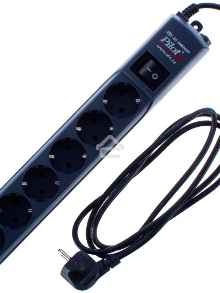 Сетевой фильтр Surge protector Pilot S Max (5 euros + 1GP), 15A/3.5kVA, automatic, 1.8 m, graphite