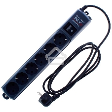 Сетевой фильтр Surge protector Pilot S Max (5 euros + 1GP), 15A/3.5kVA, automatic, 1.8 m, graphite