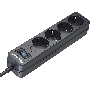 Сетевой фильтр Pilot sG-Max 5 outlets (GP), 15А/3.3 kVt, automatic circuit-breaker, 1.8 m, gfaphite