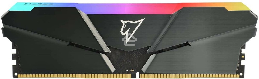 Оперативная память NETAC Shadow, DDR4, 16GB (1x16GB), 3200MHz, CL16, DIMM, с радиатором, RGB, серый