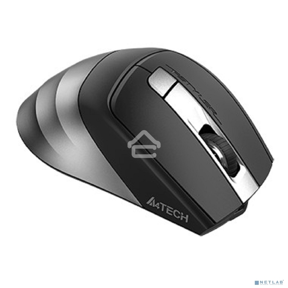 Мышь беспроводная A4Tech Fstyler FB35C серый/черный, 2000 dpi, радиоканал, Bluetooth, USB, кнопки - 6