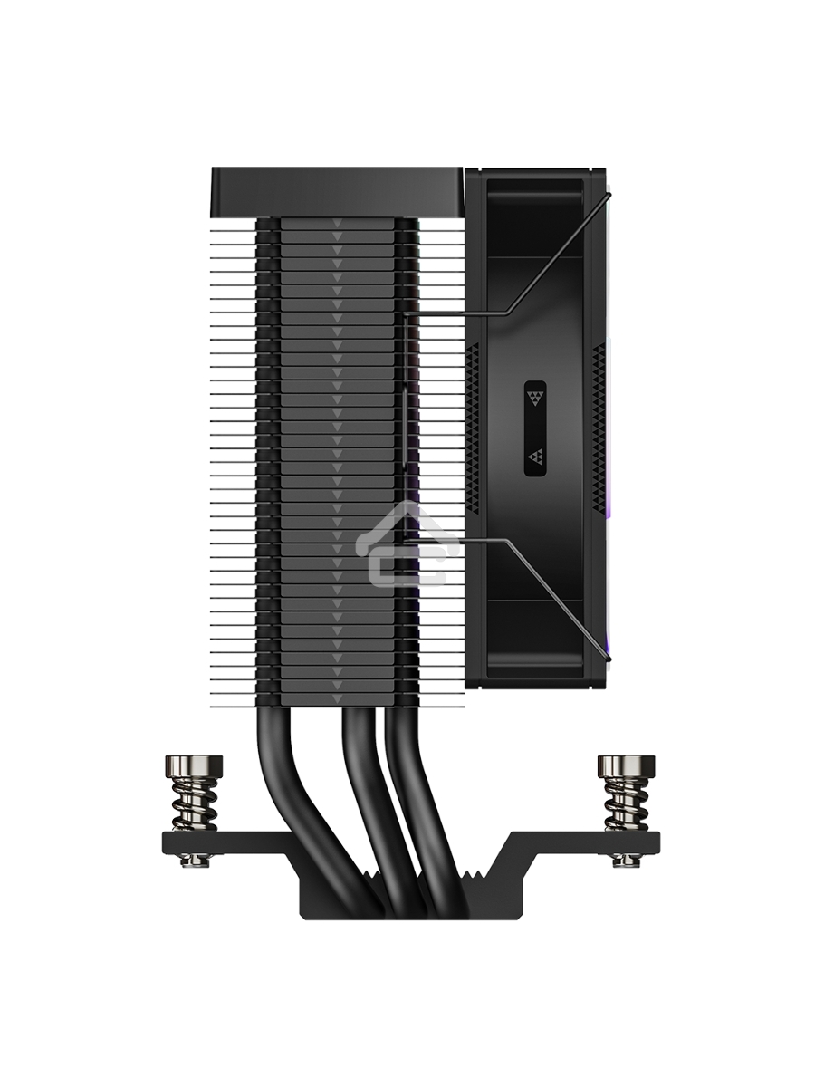 Кулер для процессора PCCooler R300 ARGB BK черный 92мм алюминий+медь 2200rpm 30db 4-pin 150W 133мм