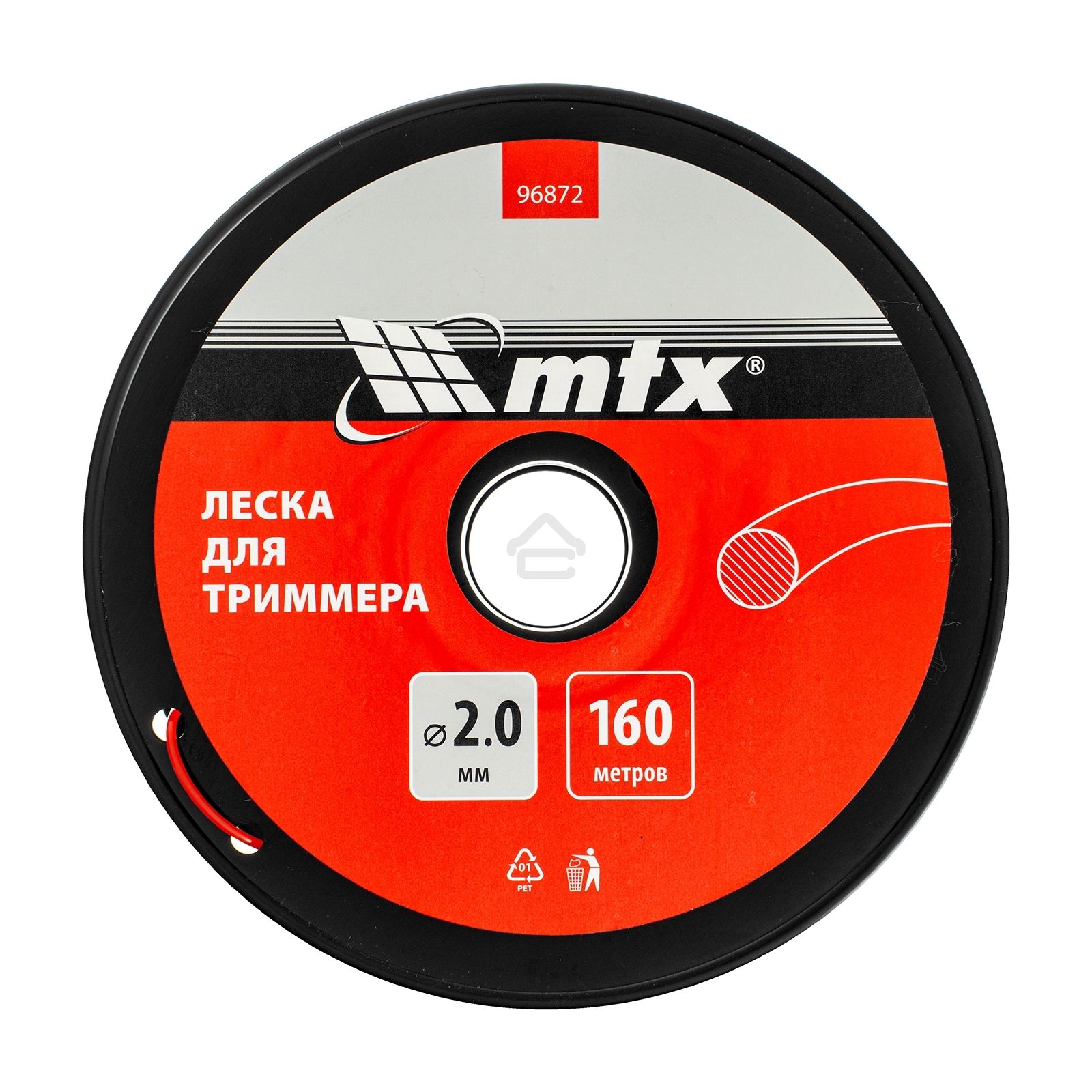 Леска для триммера круглая 2,0 мм х 160 м, на катушке MTX