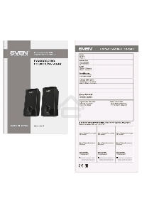 Колонки Sven 318 черный {USB-порт ПК, ноутбука или адаптер 5V DC}