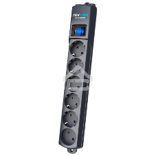 Сетевой фильтр Surge protector Pilot S Max (5 euros + 1GP), 15A/3.5kVA, automatic, 3 m, graphite
