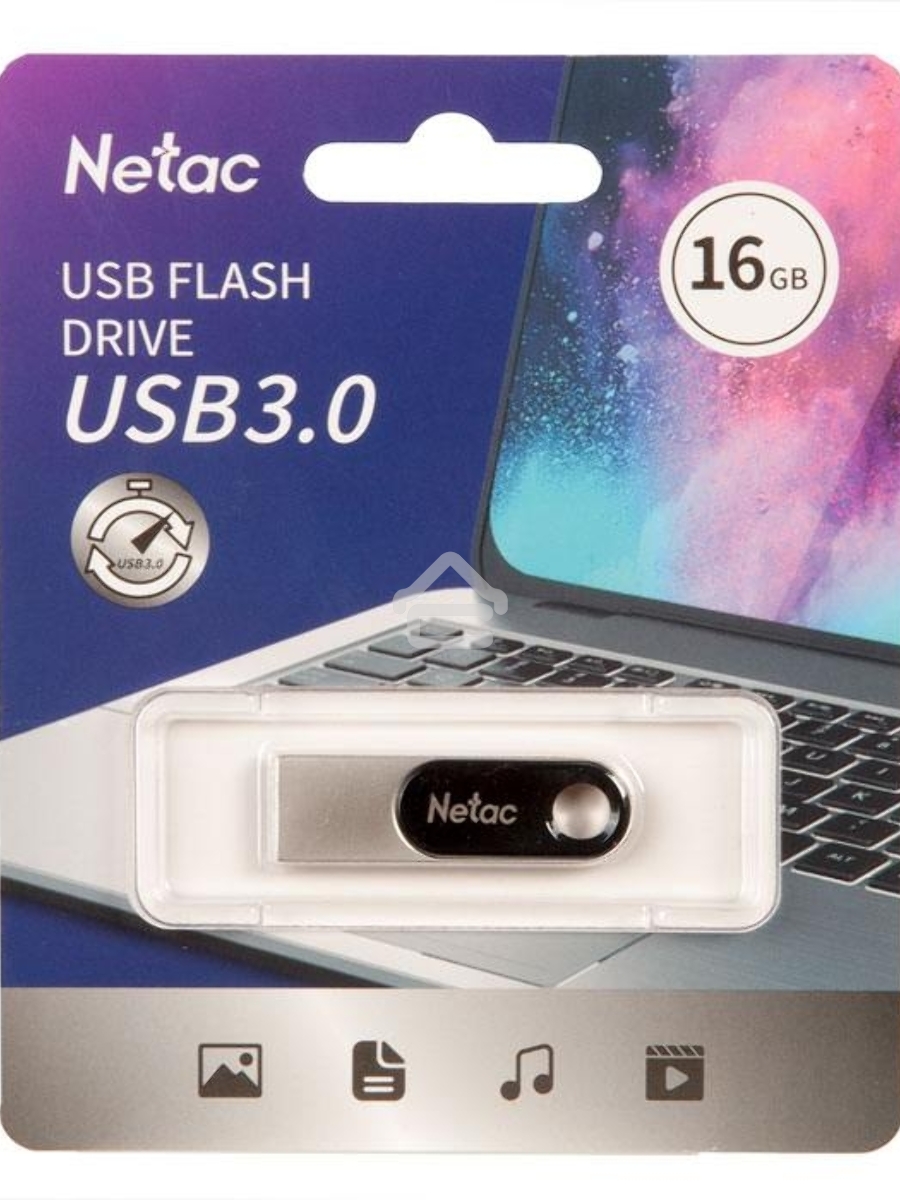 Флеш диск Netac U278 16Gb <NT03U278N-016G-30PN>, USB3.0, металлическая матовая