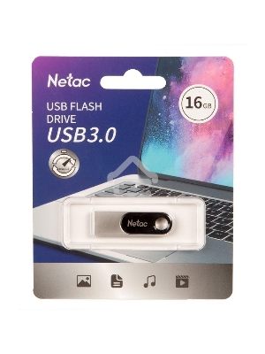 Флеш диск Netac U278 16Gb <NT03U278N-016G-30PN>, USB3.0, металлическая матовая