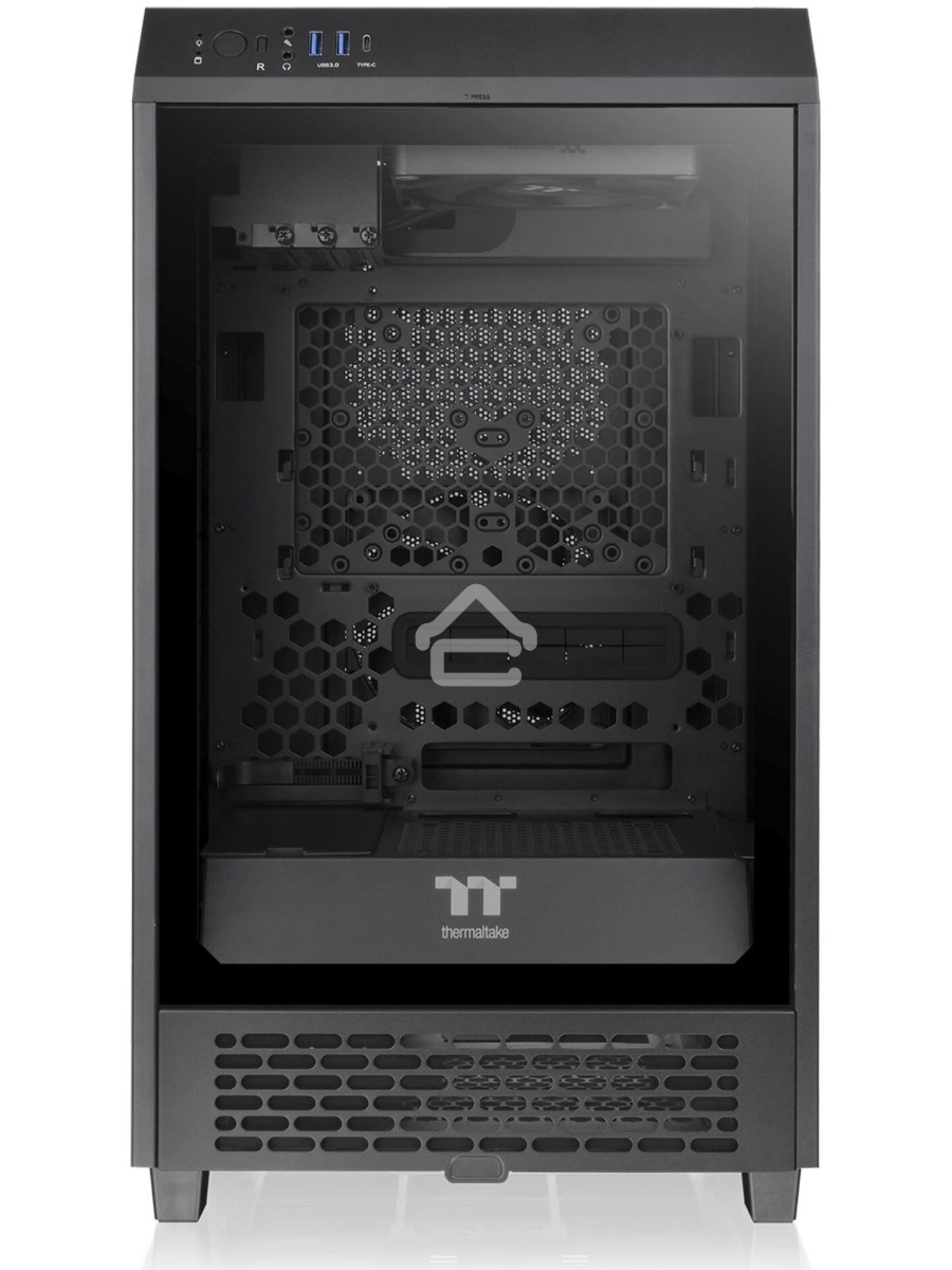Компьютерный корпус Thermaltake The Tower 200 черный без БП miniITX 11x120mm 5x140mm 2xUSB3.0 audio bott PSU
