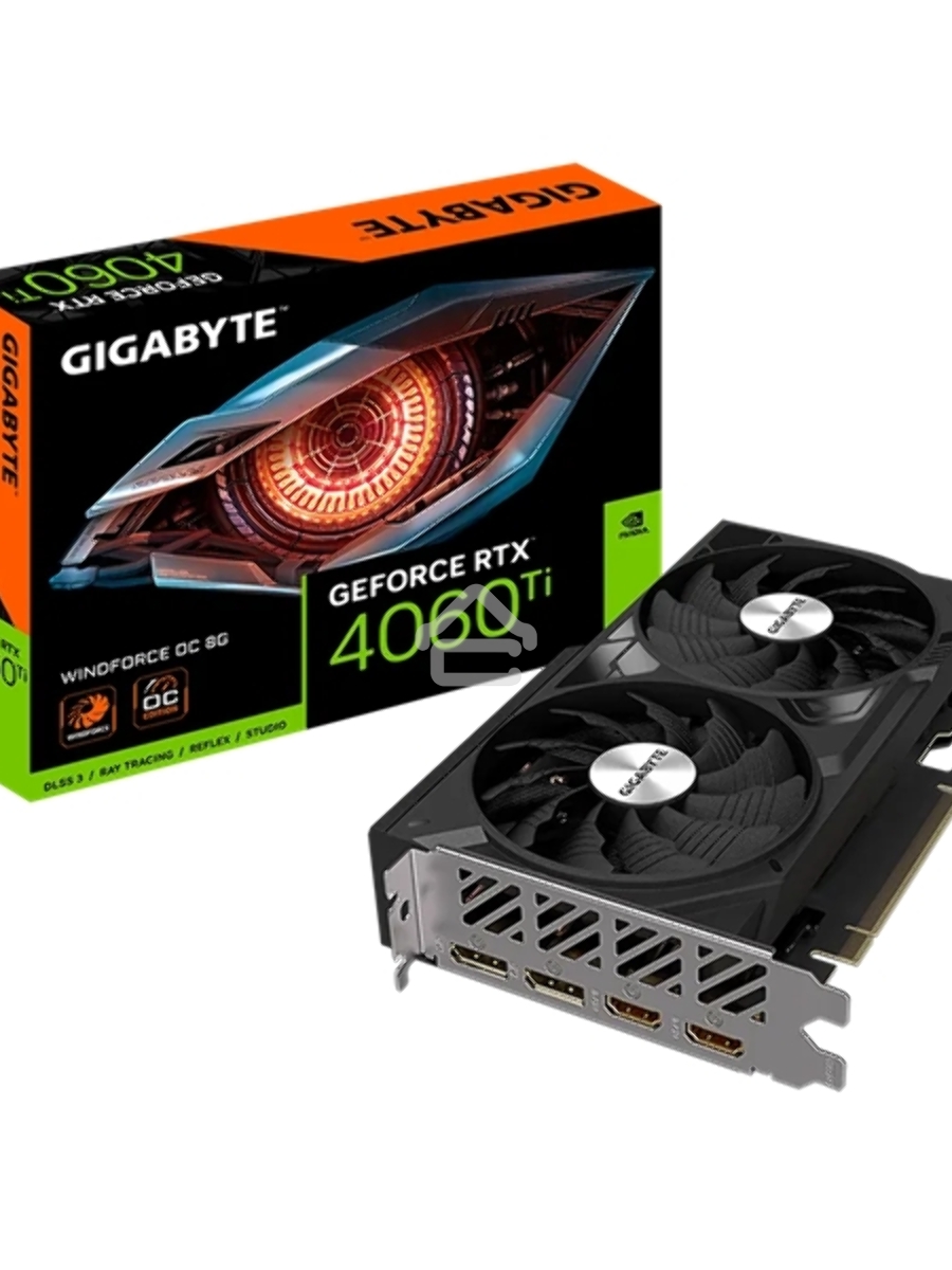 Видеокарта Gigabyte GV-N406TWF2OC-8GD RTX4060TI 8GB PCIE16 128bit/GDDR6/HDMIx2/DPx2/RTL