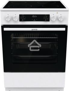 Плита электрическая Gorenje GECS6C70WC белый, конфорок 4 электрических, духовка 71 л, 60 см x 85 см x 60 см